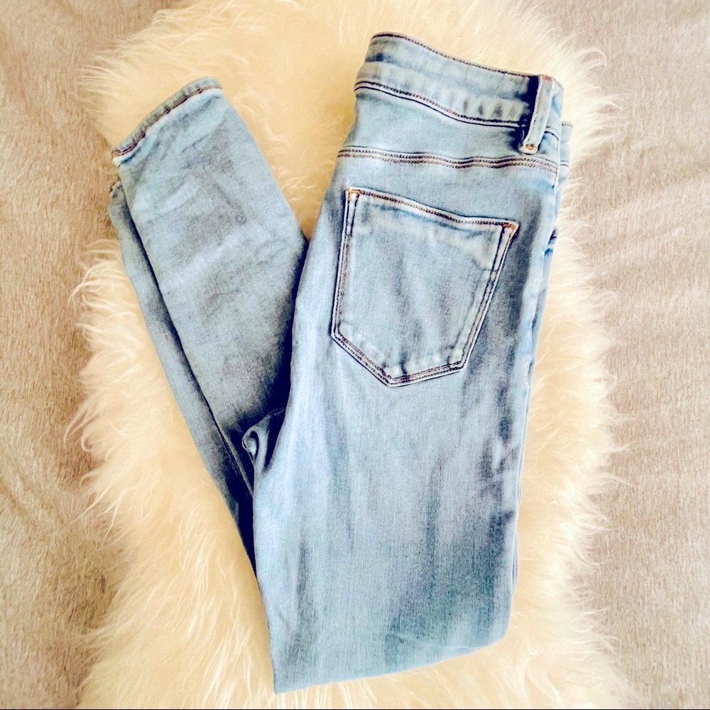 ASOS Light Wash High Waisted Skinny Jean